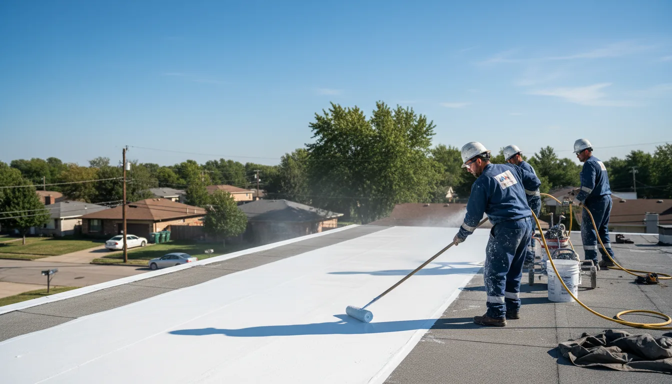Commercial roof coating in Batavia, IL near me